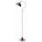 SATIN NICKLE GOOD NECK FLOOR LAMP
