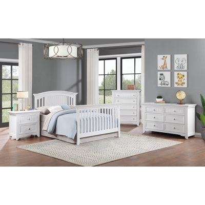 Winchester 2 Drawer Solid Wood Nightstand