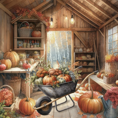 Une profusion de citrouilles, par Nicole DeCamp