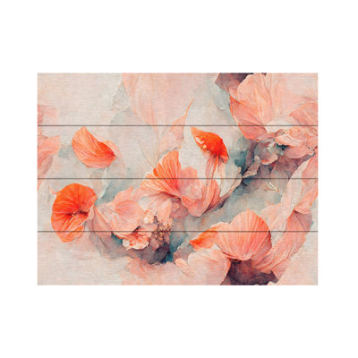 Fleurs de corail sauvage sur bois
