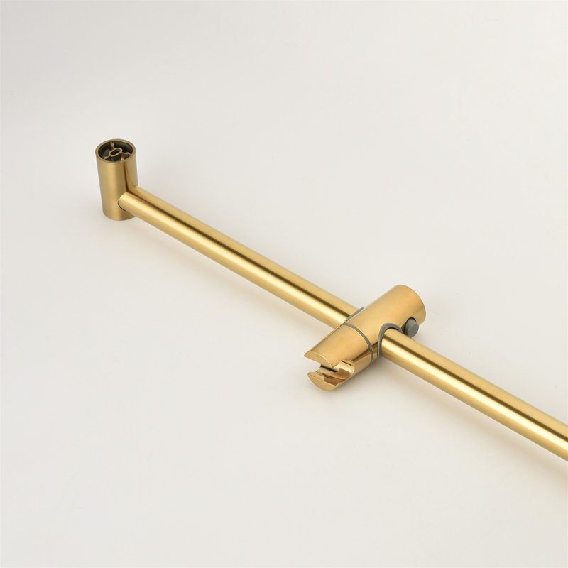 Système de douche avec pomme de douche, douche à main, barre coulissante, jets de corps, bras de douche, tuyau, garniture de valve et poignées à levier