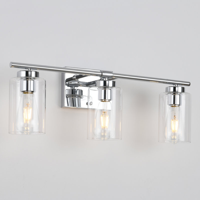 Hooversville 3- Light Dimmable Vanity Light, Chrome, 3 Lights