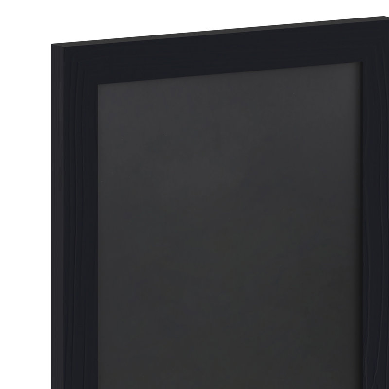 Panneau mural magnétique avec effaceur Millworks pour la maison, l'école ou le bureau, 17 po x 11 po, Noir