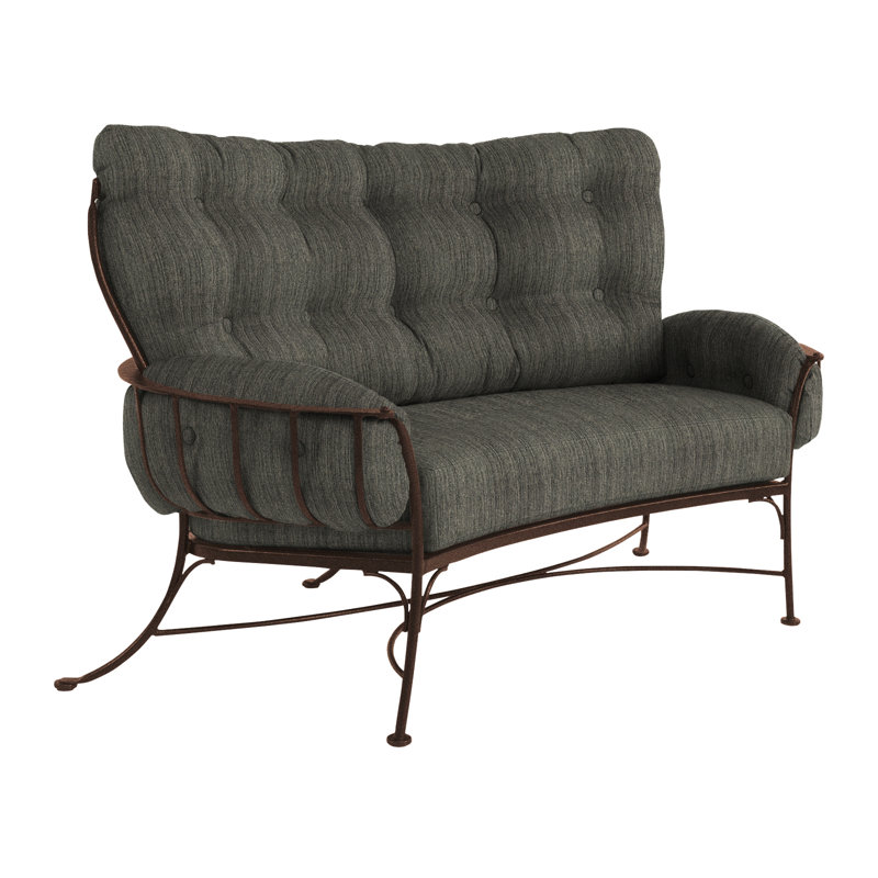 Monterra Outdoor 2 - Seat Loveseat, Alcazar Redwood, Copper Creek