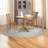TOWN & COUNTRY BASICS Pax Herringbone Textured Solid Machine Washable Area Rug Grey-101377643