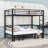 Metal Bunk Bed With Ladder And Slats-369576588