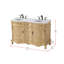 Meuble-lavabo double 54 po beige antique-137891538