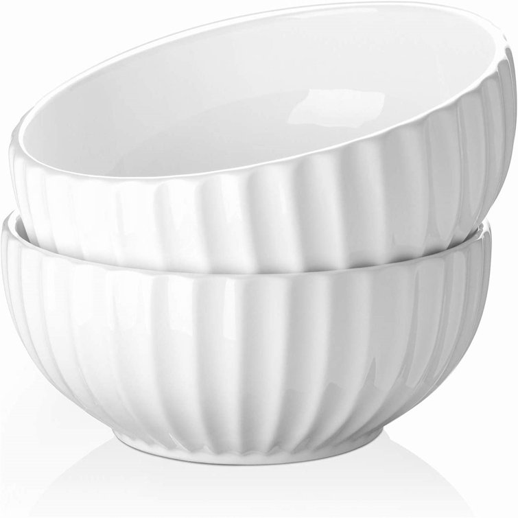 1pc 12 Extra Large Mixing Bowl, 90oz / 162oz Ceramic Salad Mixing Bowl,  Suitable For Kitchen, Party, Dinner, Banquet, Fruit Nut Bowl, Home Kitchen  Su