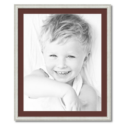 Wood Matte Picture Frame with Mat