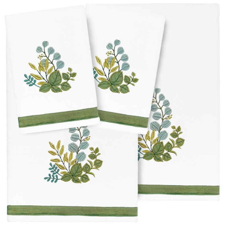 Ensemble de serviettes 4 pièces Botanica, Blanc