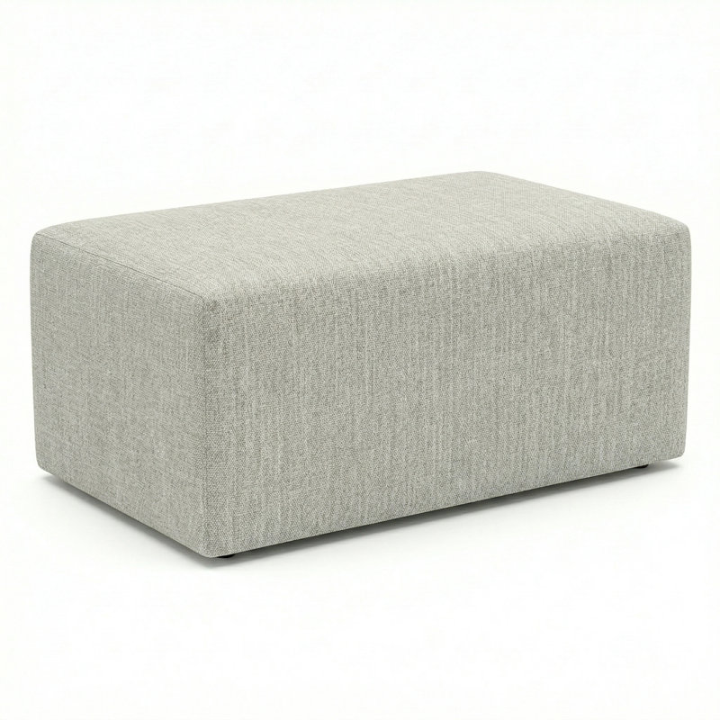 Pouf d'extérieur berlinois Lily Hive 18X30x13, Gris clair