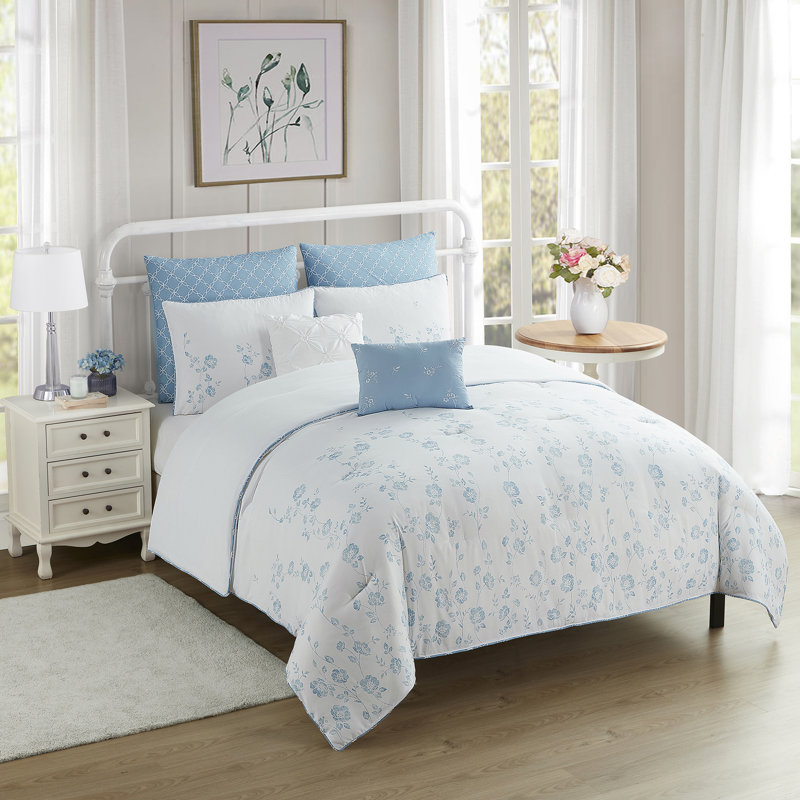 Adeline 7 Piece Comforter Set, King Comforter