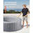Inflatable Hot Tub 4 to 6 Person 81.9 x 26in Round Portable Outdoor Spa 130 Jets