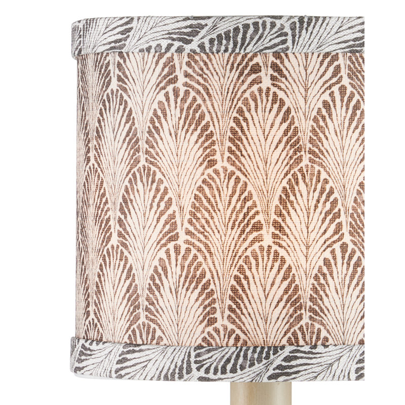 Plume - abat-jour tambour - pierre, ivoire, Stone, Ivory