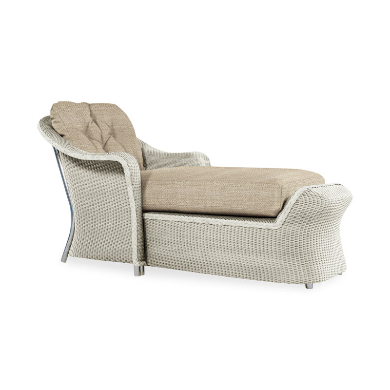 Reflections Outdoor Chaise Lounge, Sailcloth Salt, Mink