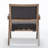 Nordic-Style Solid Wood Cotton-Linen Accent Single Chair-675060481