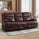 Pendaray 3 - Piece Modern Manual Genuine Leather Reclining Living Room Set with 2 Recliners & 1 Sofa