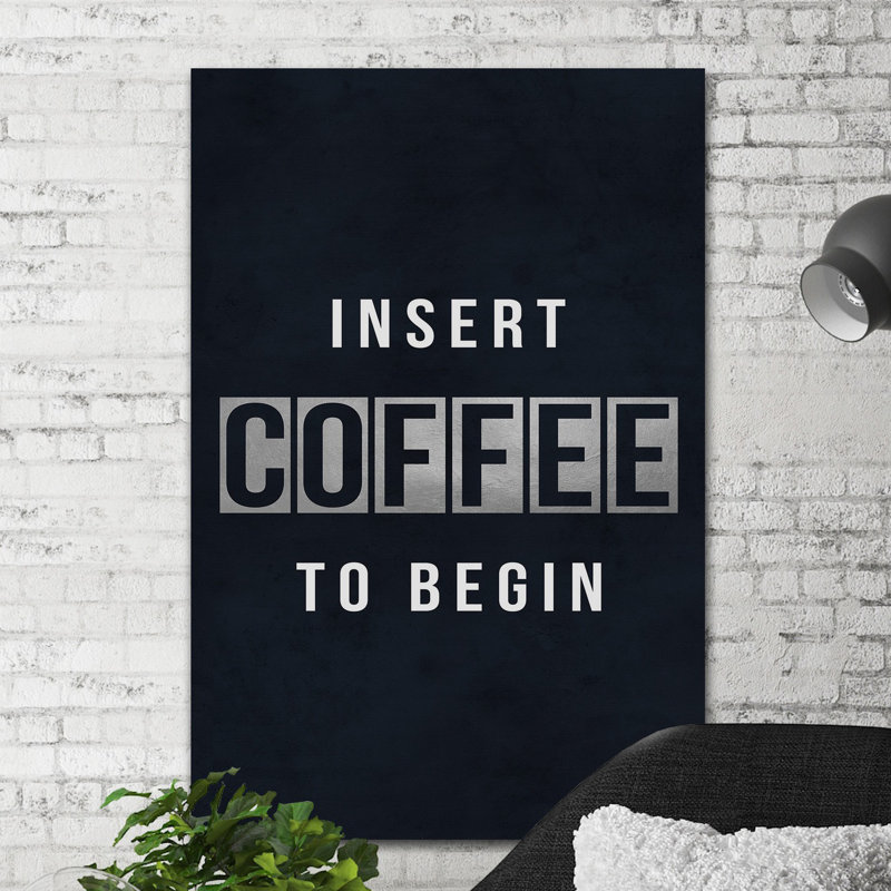 Insert Coffee - Wrapped Canvas Print, 30cm H x 20cm W