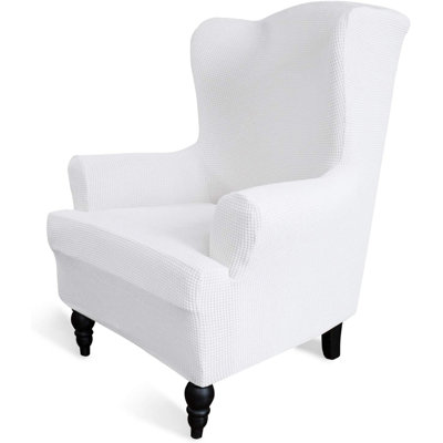 Box Cushion Wingback Slipcover