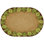 Oval Floral Machine Tufted Nylon Rug