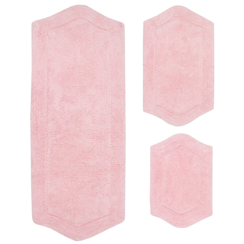 Morissette bathroom rug, Rose