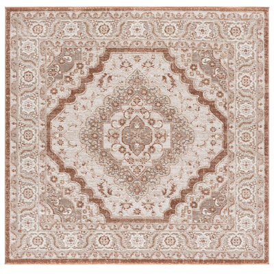 Lunara Power Loom Polyester; Jute/Sisal; Polypropylene Plastic Oriental Indoor Rug