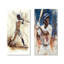 Joueur de baseball blanc sur le terrain I - ensemble d'art mural de baseball sport 2 pièces-1067816457-1067816462-1067816463