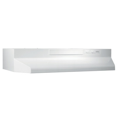 Broan NuTone 30" Steel 160 CFM Convertible Under Cabinet Range Hood with Mesh Filter