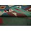 Tapis kilim vibrant 5 x 12 avec palette de couleurs vives