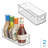 iDesign Plastic Stackable Pantry Bin - Storage Bin with Handles for Kitchen Organization - Ideal for Fridge or Cabinets