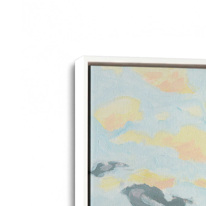 «Endless Plains I» par Melissa Wang, reproduction d'art sur toile, H 12 po x l 18 po, Blanc