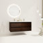 Meuble-lavabo 48 po, lavabo double, 4 tiroirs, fabrication en contreplaqué, attrait moderne
