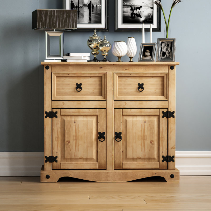 Doe 86cm Sideboard, 76cm H x 87cm W x 40cm D, Natural 