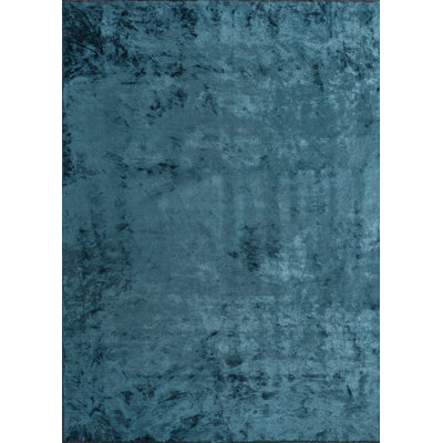 Rapture Blue/Black Abstract Luxury Area Rug