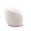 Fauteuil d'appoint pivotant, fauteuil demi-tonneau rembourré en tissu Boucle, fauteuil simple avec accoudoirs simples