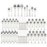 Esquire 65 Piece Stainless Steel Flatware Set, Service for 12