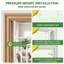 Extra Tall Lockable Pet Gate for Cats, Pressure-Mount No-Drill Cat Gate with Auto-Close & Hold-Open, 3.2cm Ultra-Narrow Spacing, Adjustable Width (XS/S/M/L) for Doorway, Hallway, Staircase & Kitchen-1007412734