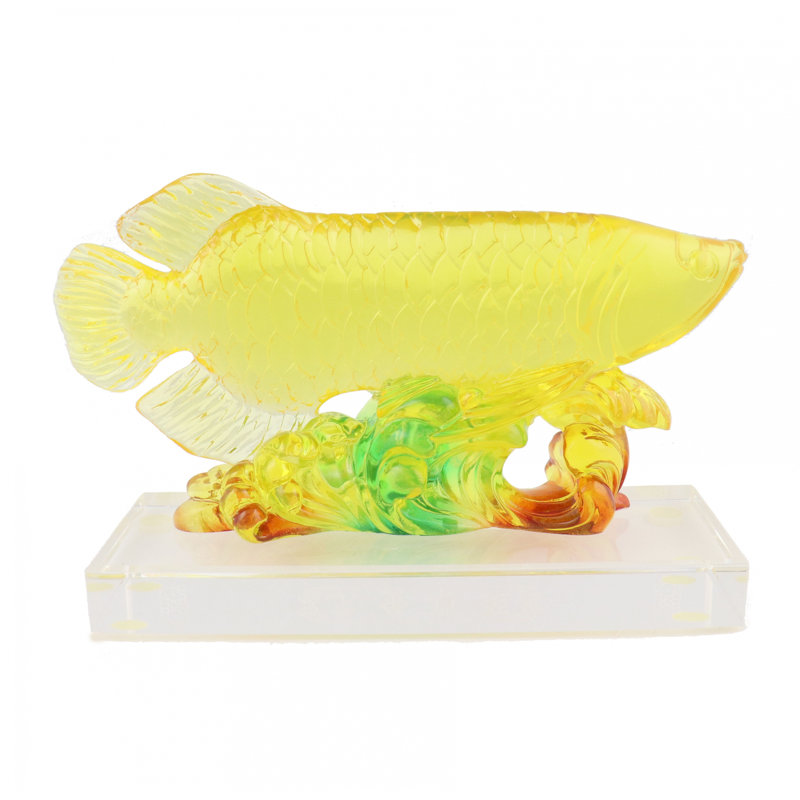 Statue poisson Feng Shui Arowana