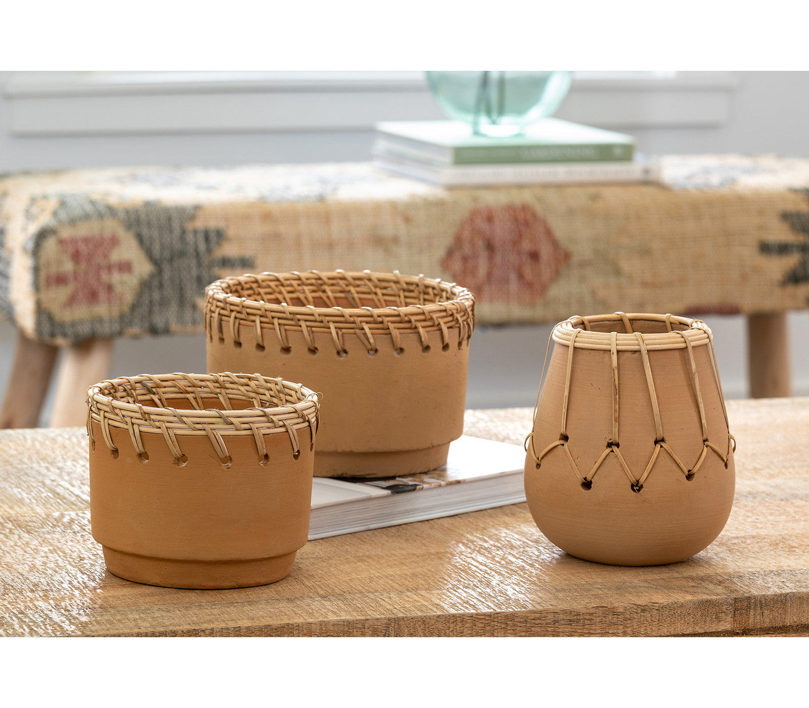 Crimson Pot Planter, 7.5" W