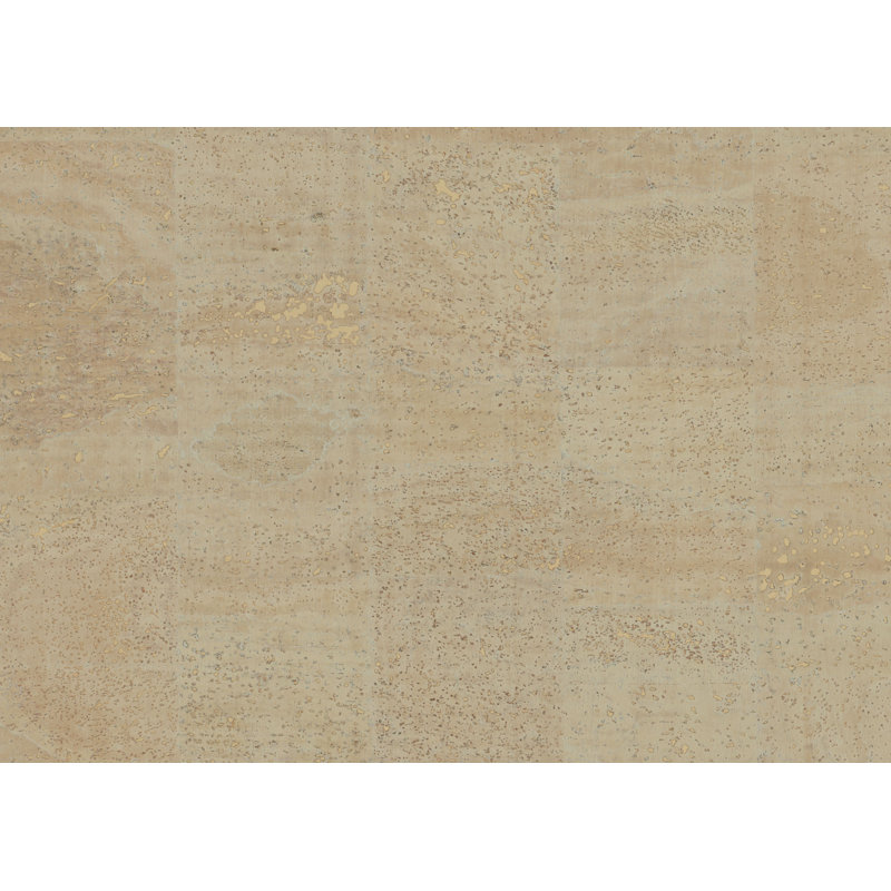 Papier peint en toile de ramie texturée à motif de liège blanc huilé Pi.