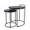 Solid Wood Top Nesting Tables End Table