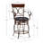Lowry Swivel Upholstered Counter Stool with Metal Frame-69851427-67492045