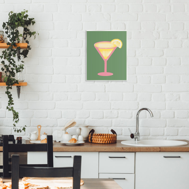 Plaque murale en verre sur fond vert citron, design par Robin Maria