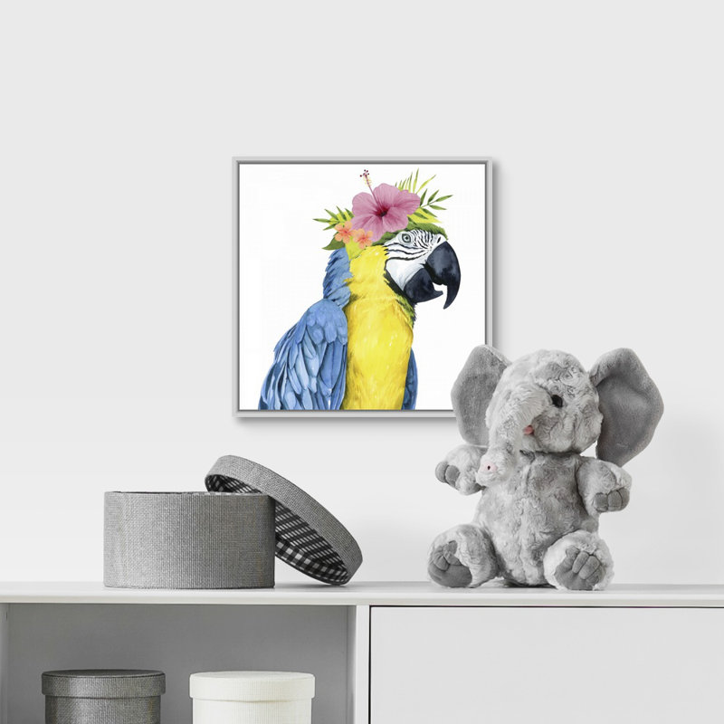 Art sur toile tropical halo ii Sickles, H 12 po x l 12 po x P 1,75 po, Cadre flottant blanc