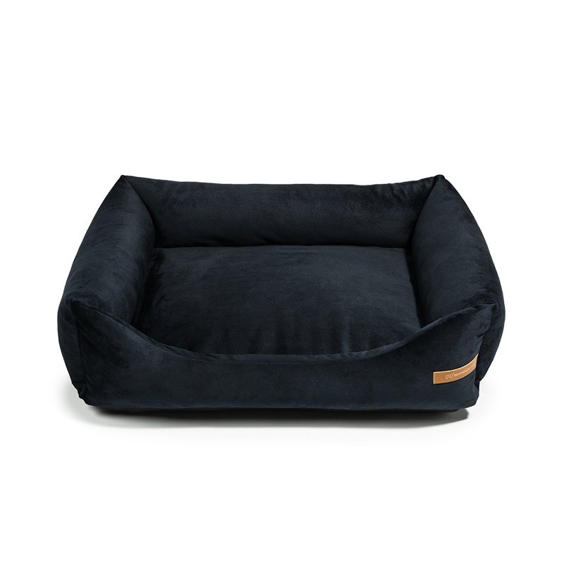 Orthopedic Polyester Pet Bed, 20cm H x 85cm W x 105cm D, Black