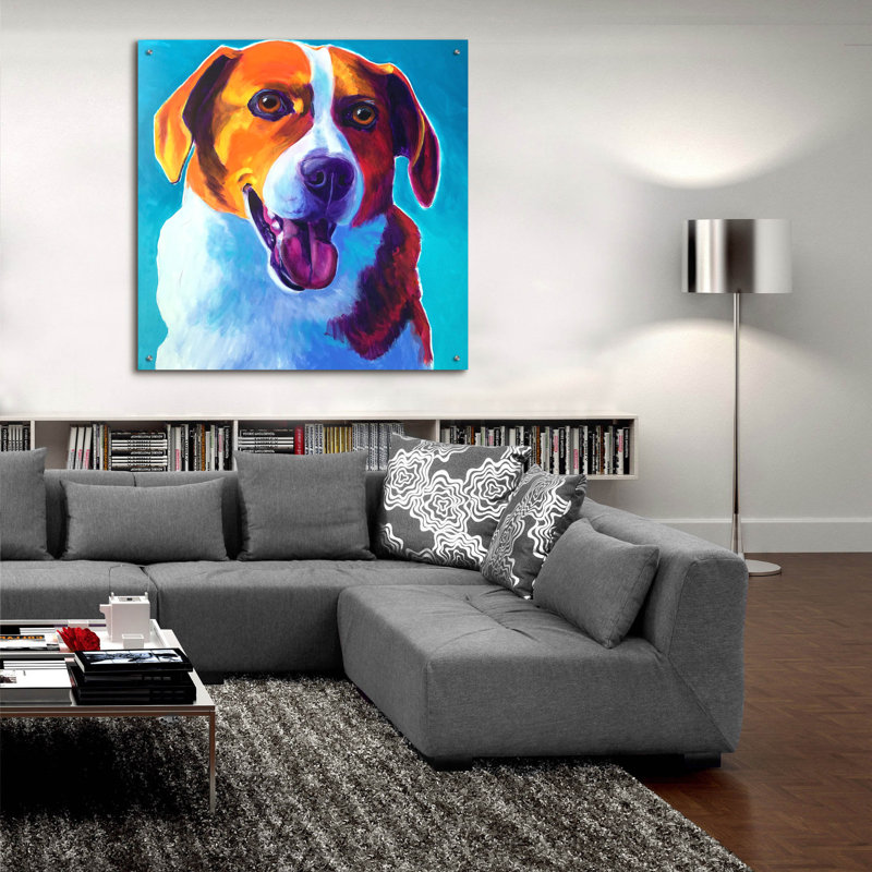 «Beagle - Penny» par Dawg Painter, H 36 po x l 36 po x P 0,2 po