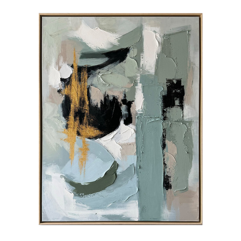41C5D33ABD8C4278B14817A143771C93 36" L x 2.5" W x 48" H Abstract Painting in Multi