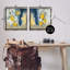 «Abstract Fruit Hanging Lemon Fruits», ensemble de 2 toiles flottantes encadrées par Silvia Vassileva-1895564352-1895564364