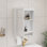 Armoire à pharmacie murale blanche 20 po, armoire de toilette 3 en 1, avec tablette réglable et porte à fermeture douce, miroir haute définition