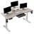 Modernchamp 63'' Dual Motor Height Adjustable Standing Desk With Laminate-88086879